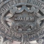 Franse Gietijzeren Ornament Societe Auxerres Metal. thumbnail 2