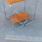 Vintage Bauhaus Art Deco Bijzettafel Sidetable Nachtkastje thumbnail 11