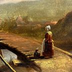 Landschap "Meisje Op De Brug". thumbnail 5