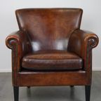 Stijlvolle Schapenleren Armchair/ Fauteuil Met Een Correct Voorkomen thumbnail 3