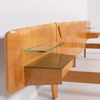 1950’S Mid-Century Italian Modern Double Bed Frame From Vittorio Dassi thumbnail 4