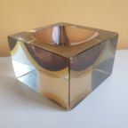 Flavio Poli Murano The Cube Glazen Asbak Vintage Design thumbnail 6