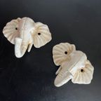 Bronzen Olifantenkoppen Kapstokjes thumbnail 2