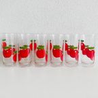 Set Vintage Gulf Drinkglazen Appels 1970 thumbnail 3