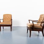 Pair Swedish Modern Lounge Armchairs / Fauteuil From Engens, 1970’S thumbnail 3