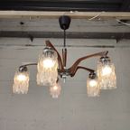 Vintage Hanglamp Met 5 Kelken thumbnail 3