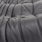Togo Ligne Roset Sofa Brown Leather By Michel Ducaroy For Ligne Roset thumbnail 11