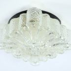 Vintage Plafondlamp Plafonnière 'morgenstjerne' Glas Glazen thumbnail 3