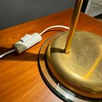 Spage Age Herda Table Lamp With Messing And Glass thumbnail 6