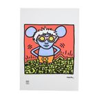 Offset Litho Naar Keith Haring Andy Mouse Iii 19/150 Pop Art thumbnail 5