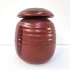 Red Piet Knepper For Mobach Vase, Modernist Dutch, Utrecht thumbnail 4