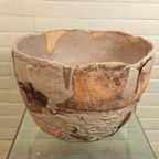 Grote Handgemaakt Keramische Wabi Sabi Schaal / Pot thumbnail 8