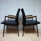 Set Van 6 Industriele Midcentury Armstoelen/ Vergaderstoelen thumbnail 13