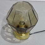 Vintage Plafondlamp, Wandlamp Glashütte Limburg - Rookglas thumbnail 7