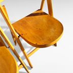 2x Mid Century Design Beukenhout Klapstoelen. thumbnail 9