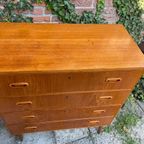 Vintage 4-ladenkast Mid Century thumbnail 12