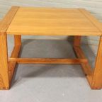 Vintage Design Grenen Salontafel, Vierkant thumbnail 13
