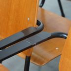 Set Van 12 Vintage Jaren ’60 Dutch Design Marko School/kantine/eetkamerstoelen Met Armleuningen thumbnail 6