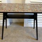 Prachtige Wenge Houten Brutalist Eettafel thumbnail 12