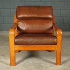 Vintage Leren Fauteuil – L. Olsen & Søn – Møbelfabrik K/s – Jaren 60 thumbnail 9