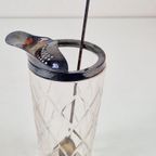 Vintage Kristal Martini Cocktail Mixer Lepel Verzilverd '60 thumbnail 14