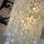Vintage Capiz Schelpen Hanglamp Xxxl Parelmoer 60’S thumbnail 11