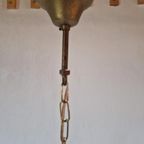 Vintage Messing Franse Hal Lamp thumbnail 7