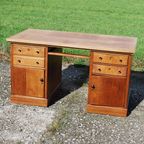 Vintage Eikenhouten Bureau thumbnail 3