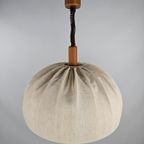 Hanglamp Teak Hout Domus Met Stoffen Kap thumbnail 4