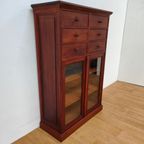 Antieke Ladekast Notariskast Buffetkast Boekenkast Vitrine thumbnail 9