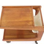 Sika Mobler Trolley Met Lectuurhouder Tijdschriftenrek Vintage Deens thumbnail 6