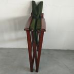 Unieke En Zeldzame Jaren 50 Green Brothers 'foldable' Regisseursstoelen Bridge Tafelset thumbnail 11