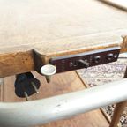 Antieke Warmhoud Tafel (werkend) Warmhoud Plaat Serveerwagen / Antieke Trolley Met Warmhoudplaat thumbnail 3