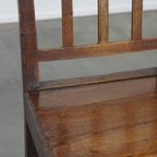 Prachtige Antieke Engelse 18e Eeuwse Stoel Met Gespijlde Rugleuning En Een Geweldig Patina thumbnail 9