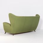 Mid-century Modern Wing Sofa / 3-zitsbank / Bank From Paolo Buffa, 1950’s Italy thumbnail 7