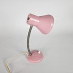 Tafellampje - Muurlampje - Roze - Flexibele Hals - Mid Century - 1960'S thumbnail 5