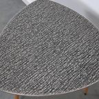 Vintage Salontafel Met Zwart WIT Bovenblad thumbnail 8