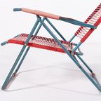 Italian Mid-century Foldable ‘spagetthi’ Deck Chair By Roberto Gatti thumbnail 12
