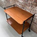 Mid Century Houten Trolly, Vintage Design Serveerwagen Uit Duitsland thumbnail 7