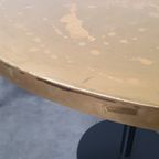 Messing Gepatineerde Tafel Rond Wabi Sabi Gietijzer Voet Pedrali thumbnail 14