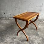 X-Shaped Leg Side Table thumbnail 5