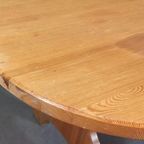 Vintage Grote Massief Grenen Eettafel, Ovaal, 180 X 90 Cm thumbnail 9
