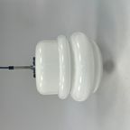 Vintage Melkglazen Hanglamp, Hustadt Leuchten 1970's thumbnail 5