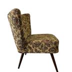 Vintage Gebloemde Cocktailstoel / Fauteuil / Eenzit thumbnail 5