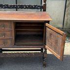 Jacobean Style Carved Oak Sideboard thumbnail 6