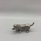 Basset Hound Miniatuur Verzilverd/zilver thumbnail 4