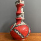 Red Fat Lava Vase By Jopeko Model 7201-21 thumbnail 7