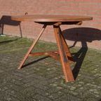 Ronde Landelijke Boeren Keukentafel Met Klapblad thumbnail 3