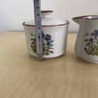 Prachtige Vintage Suikerpot En Melkkan Set thumbnail 9