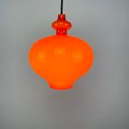 1 Of 2 Orange Glass Pendant Light 'oplight' By Hans Agne Jakobsson For AB Markaryd thumbnail 3